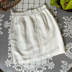 VINTAGE 90’s Le Chateau linen skirt